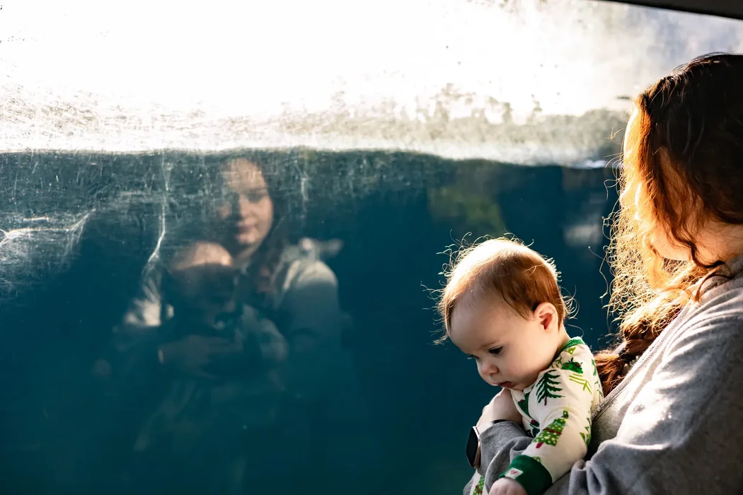 Mother and reflection